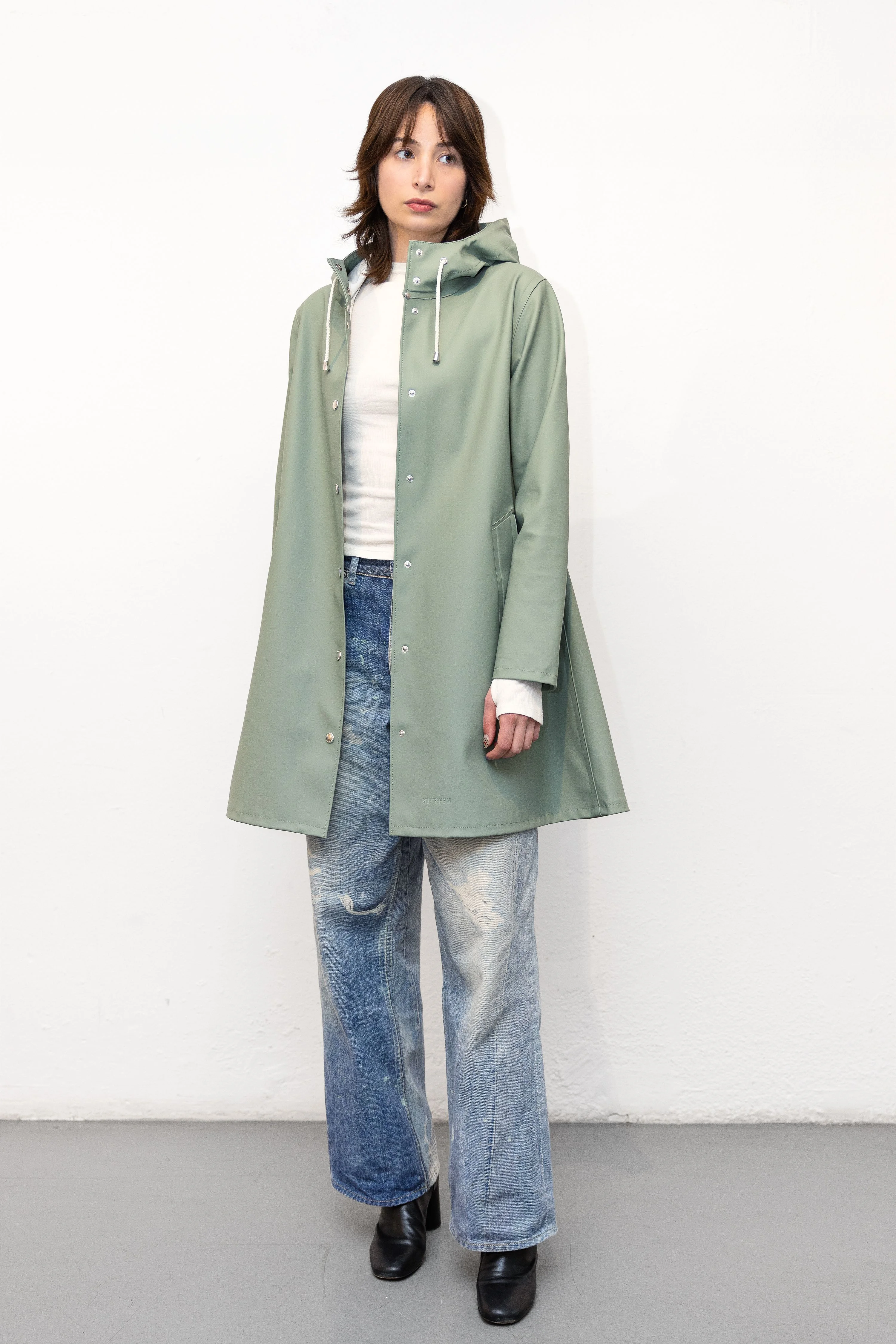 Mosebacke Raincoat Khaki Green - 1