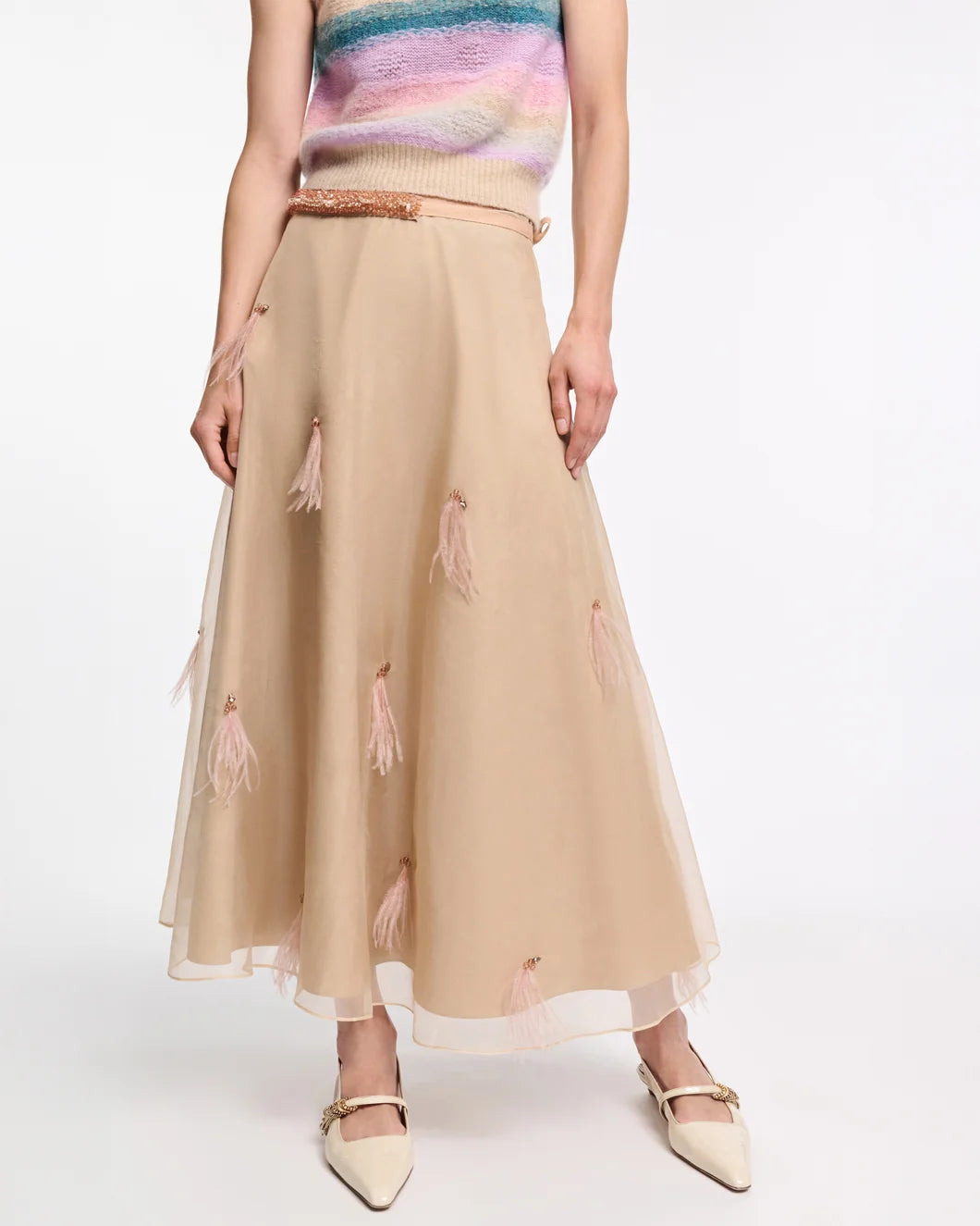 SHEER VOLUMES SKIRT - 5
