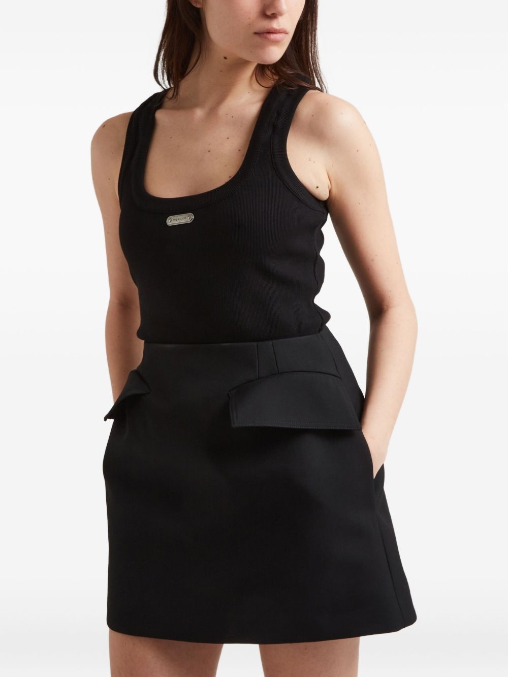 stretch-cotton tank top - 4