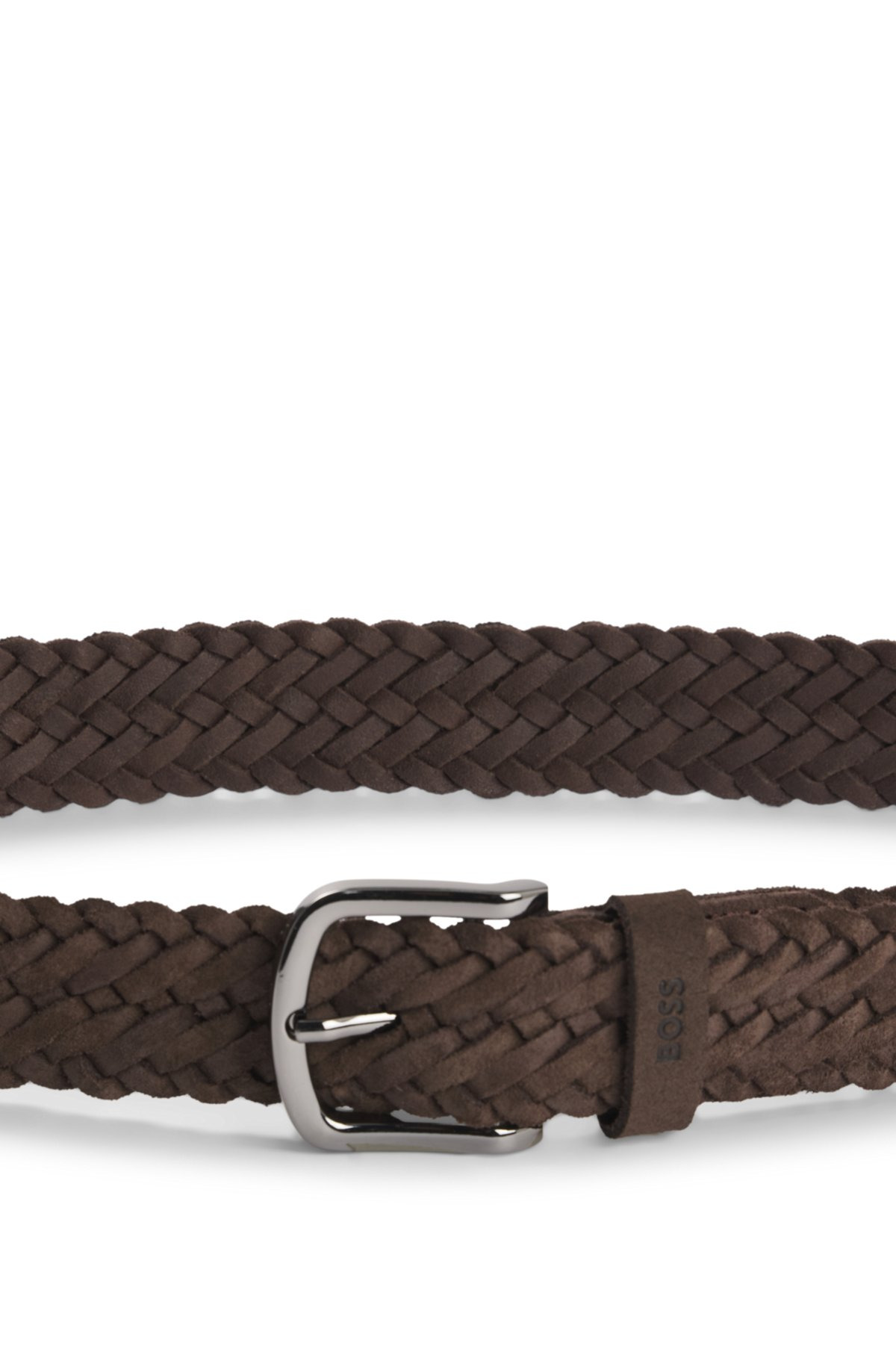WOVEN SUEDE BELT WITH LOGO KEEPER - 4