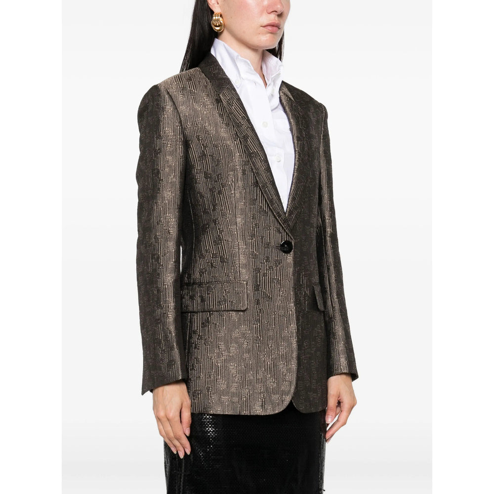 Giorgio Armani Brown Jackets - Blazers Women - 3