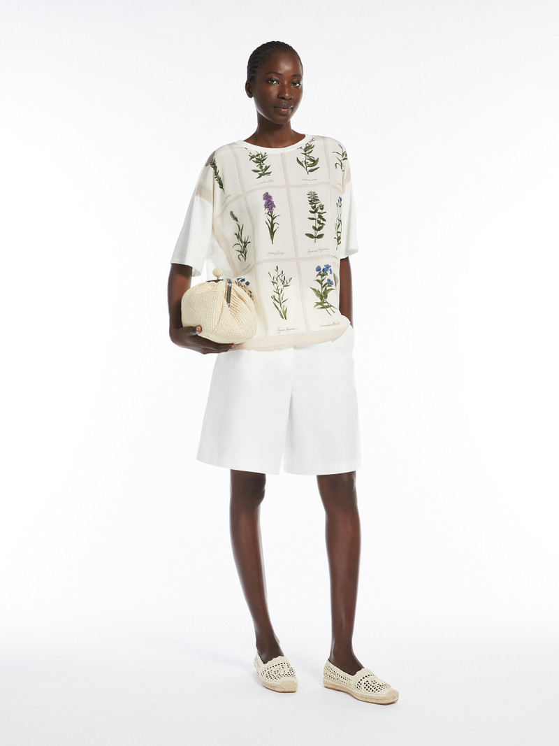 WEEKEND Max Mara PAMPAS Printed silk and jersey T-shirt outlook