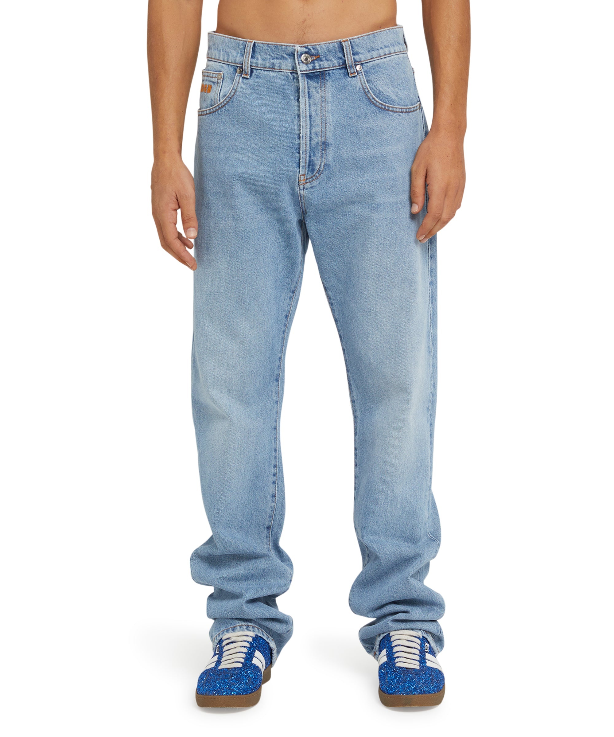 MSGM Light wash Denim Jeans | REVERSIBLE