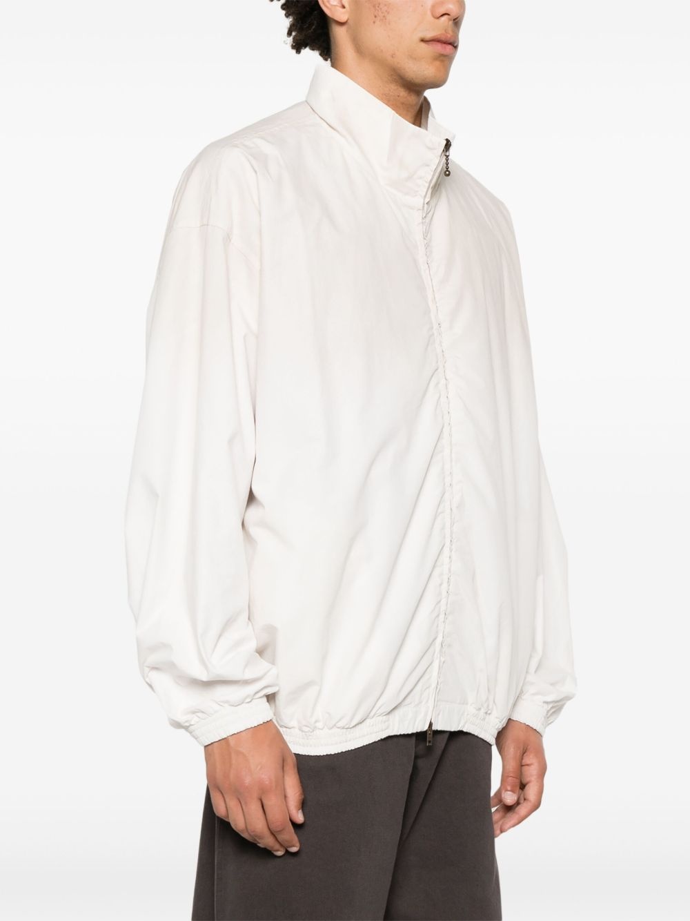 logo-print bomber jacket - 4