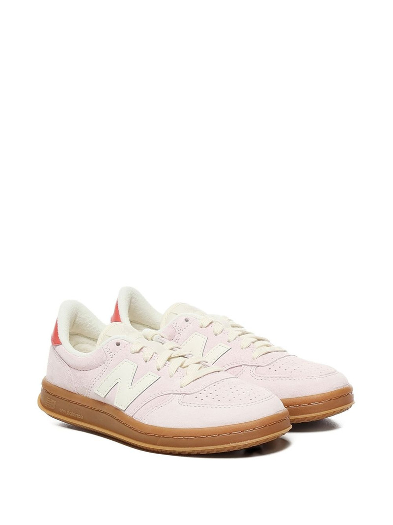 New Balance T500 perforated herringbone-sole sneakers outlook