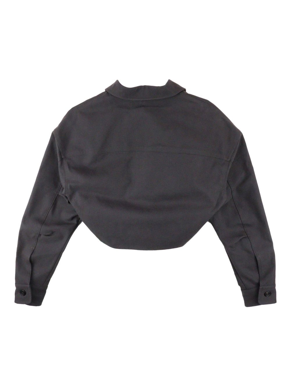 twisted cropped blouse - 2