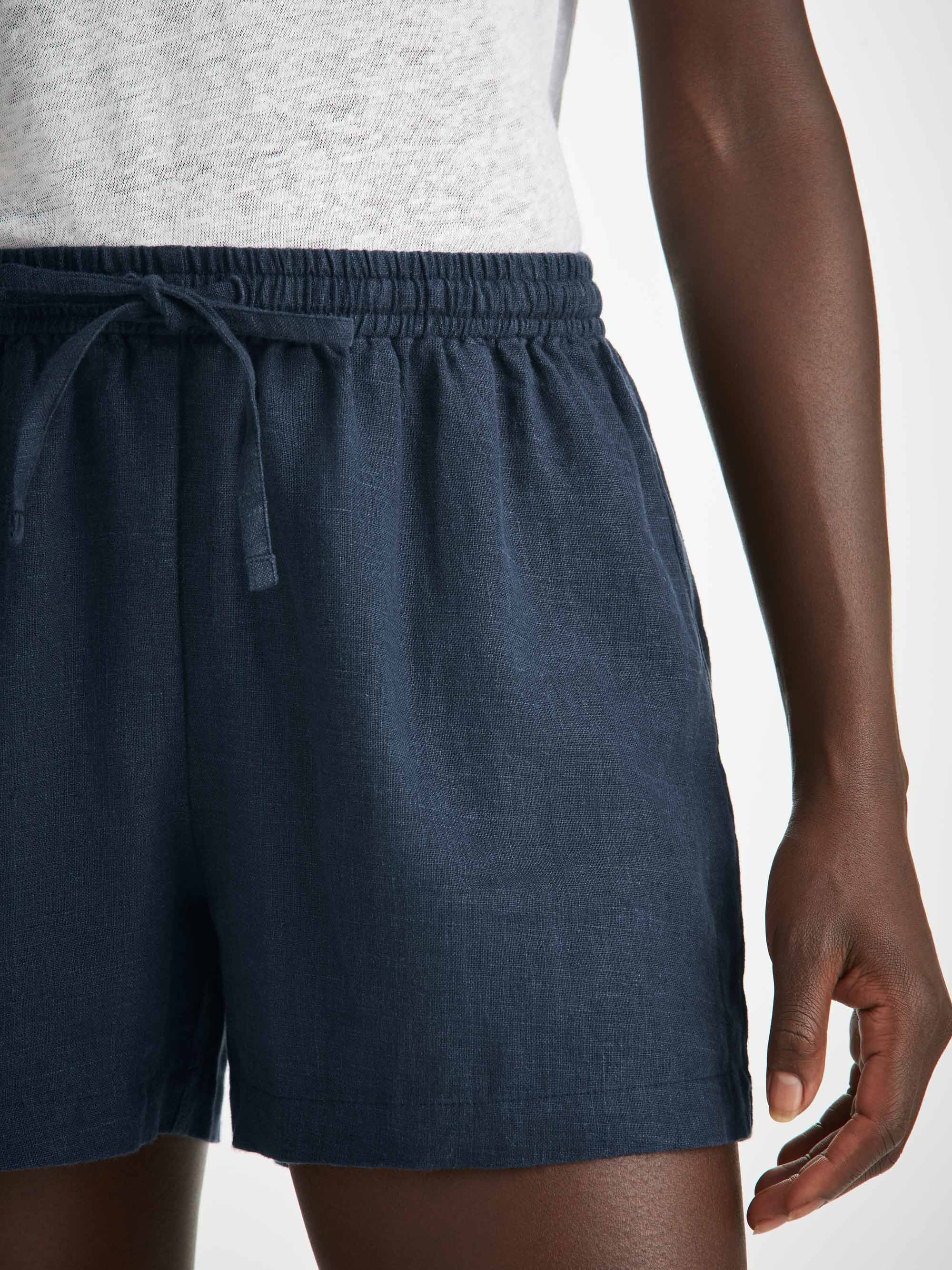 Women's Shorts Vienna Linen Navy - 5