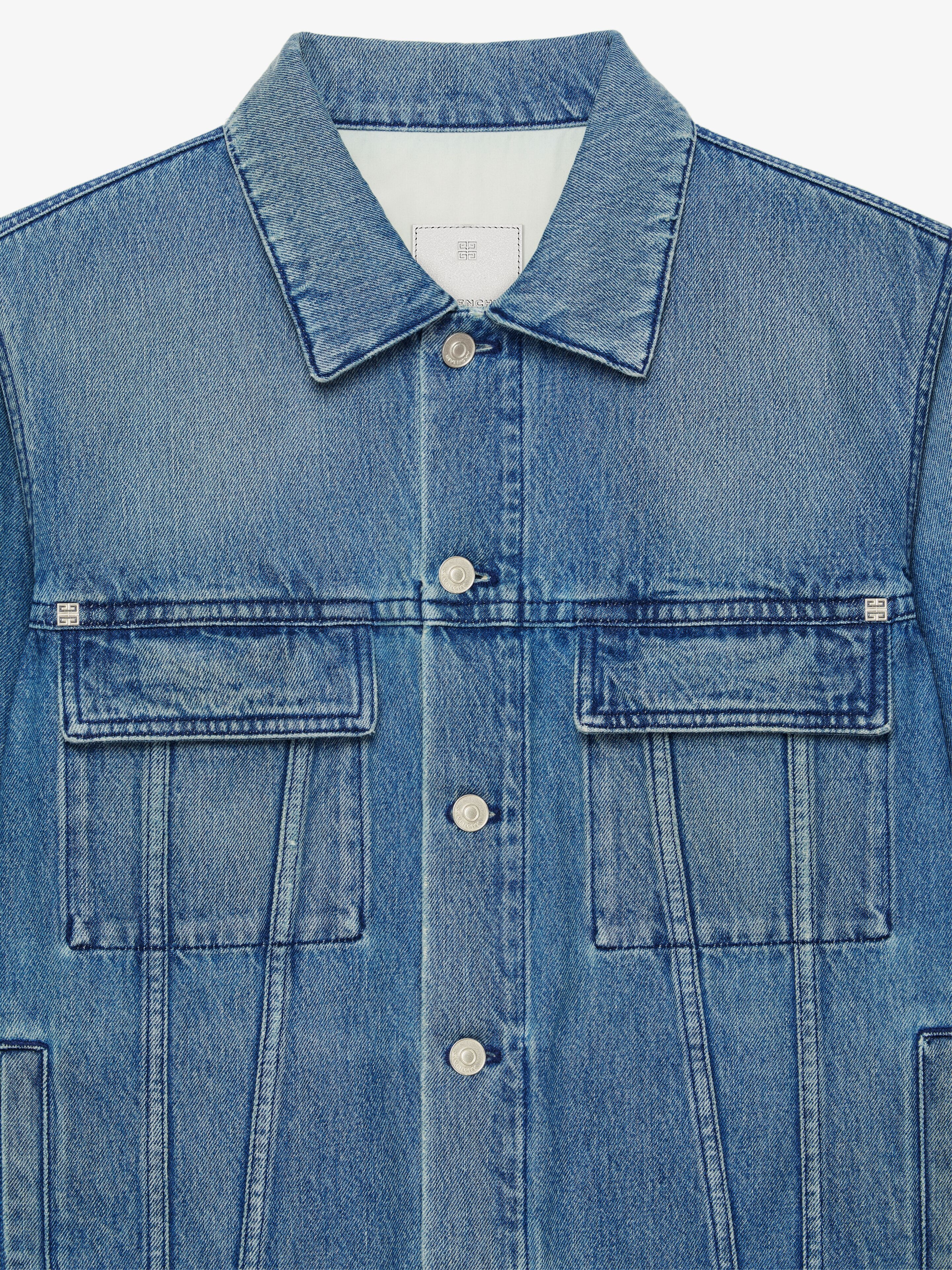 JACKET IN DENIM WITH 4G ZIP - 5