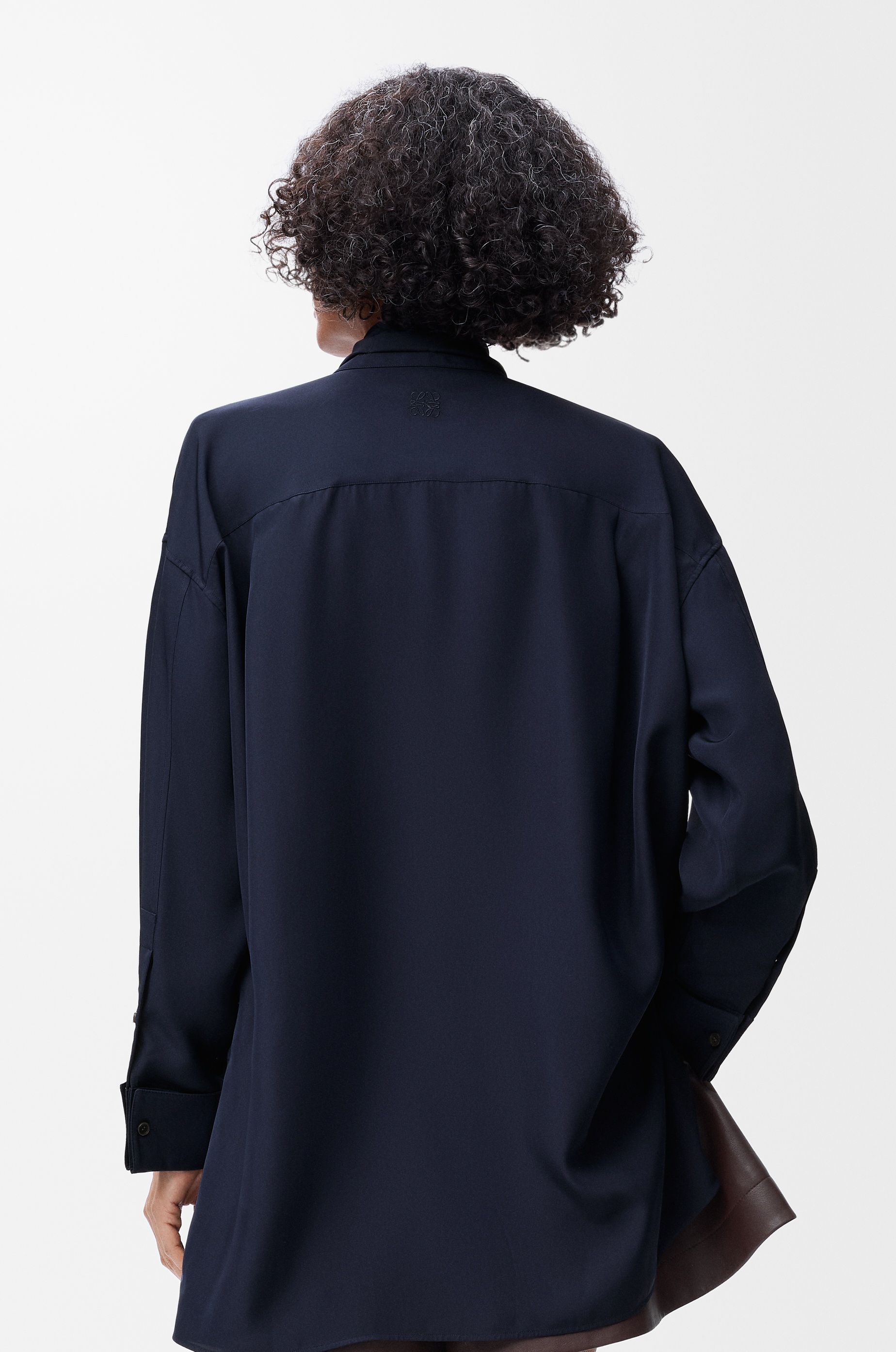 Scarf shirt in silk - 4