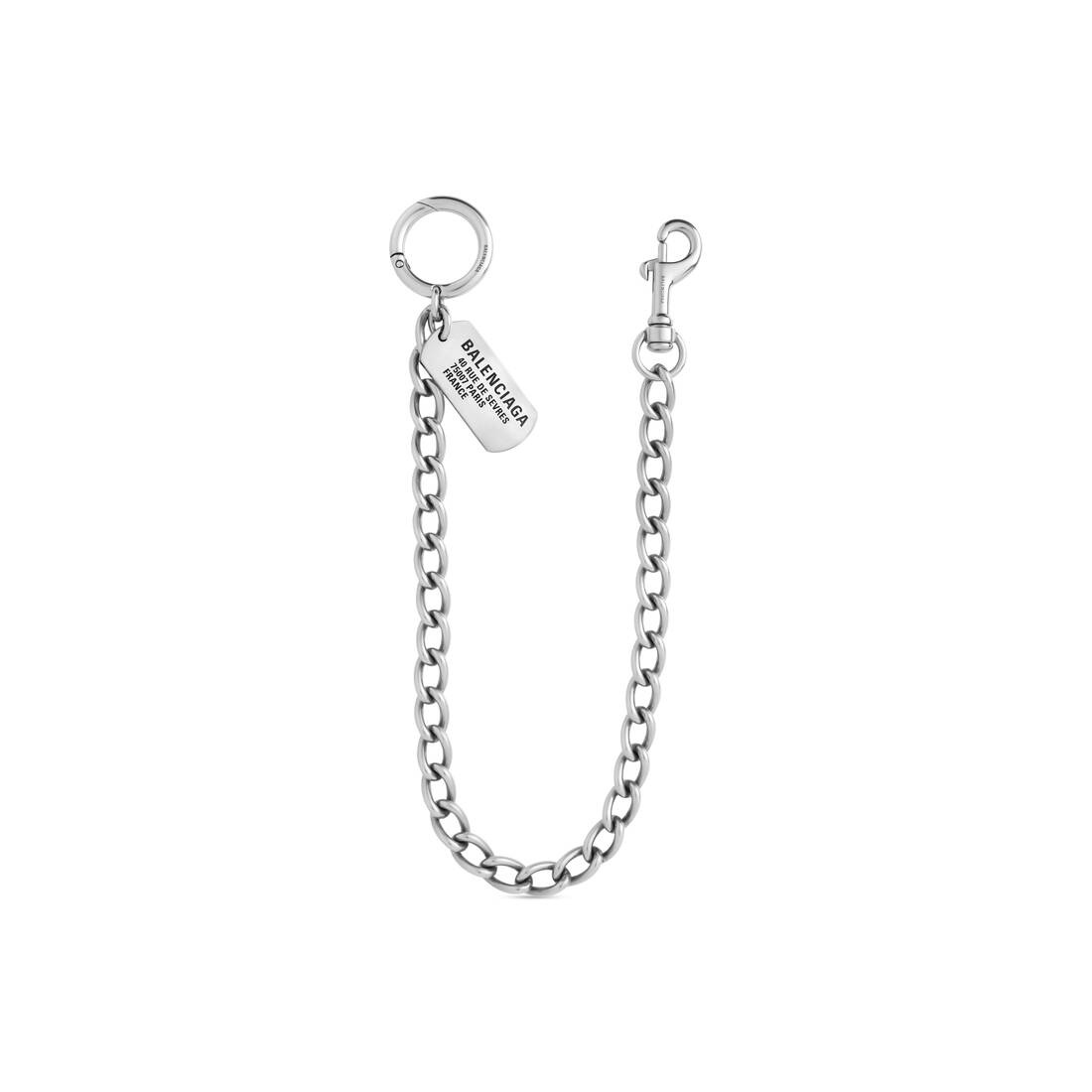 Tags Trouser Chain  in Antique Silver - 1