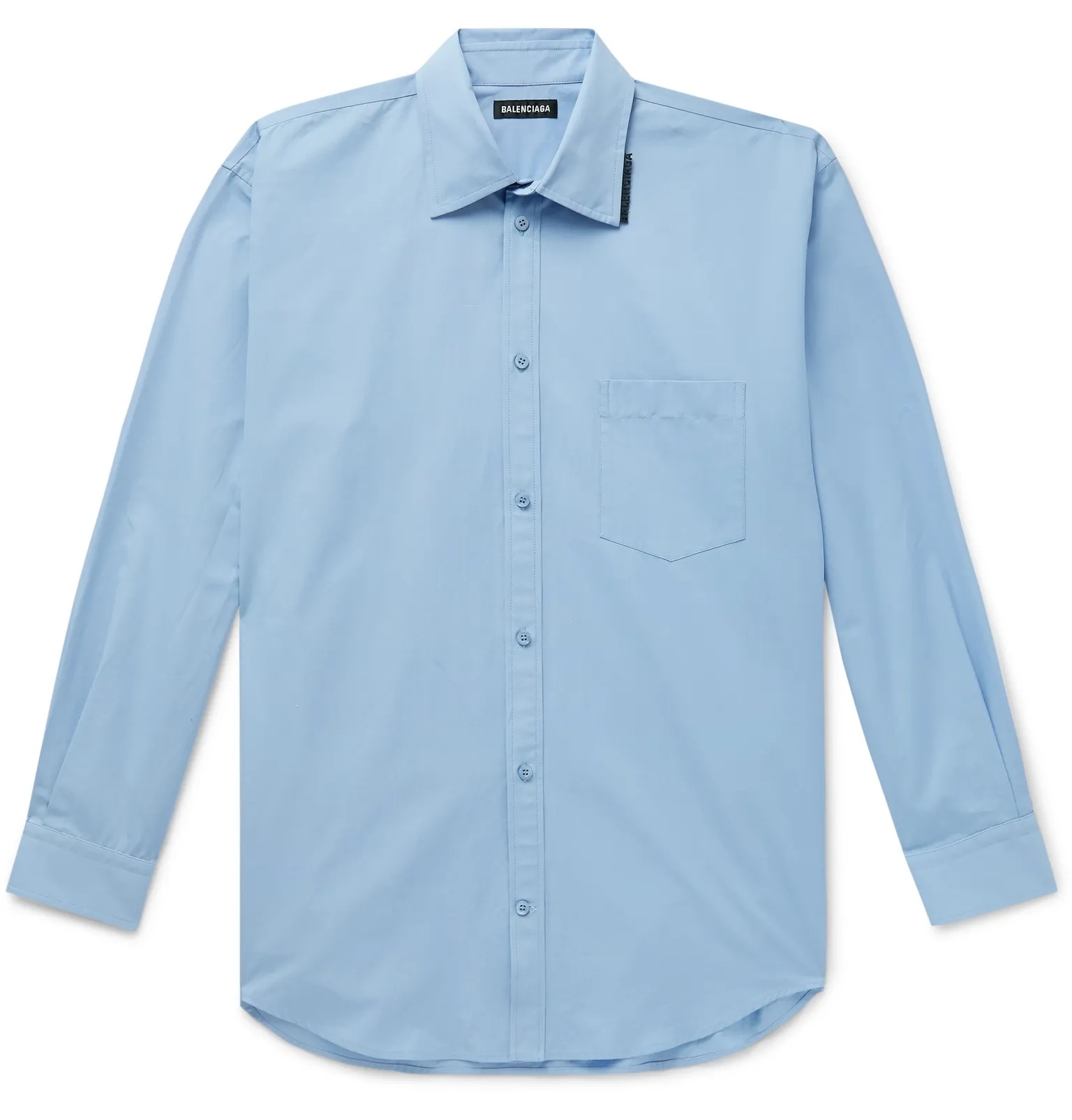 Logo-Apppliquéd Cotton-Poplin Shirt - 1