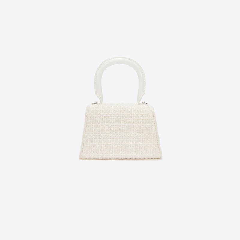 Cream Boucle Micro Bow Bag 3