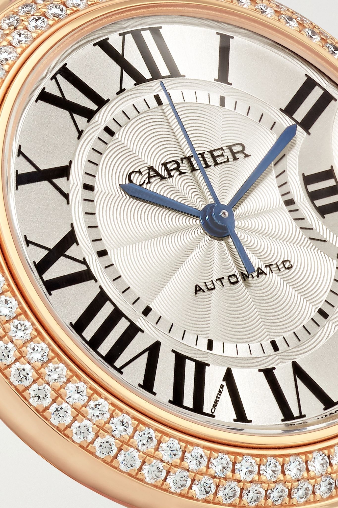 Ballon Bleu de Cartier Automatic 36mm 18-karat pink gold, alligator and diamond watch - 5