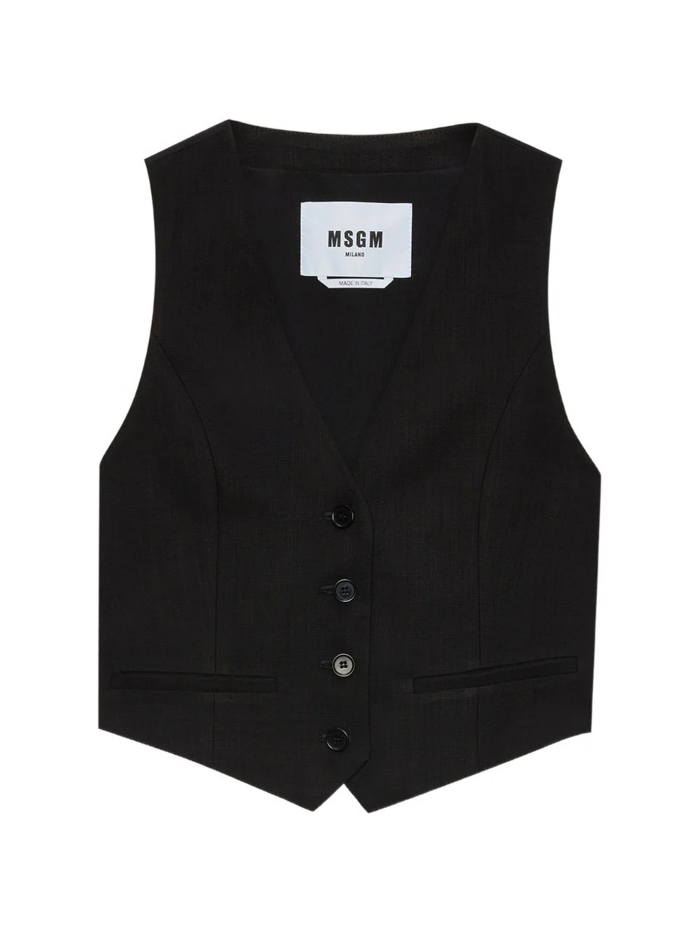 V-neck buttoned waistcoat - 1