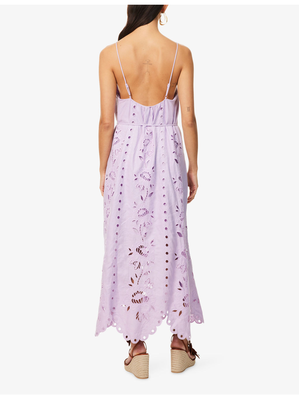 Richelieu Embroidered Linen-Blend Maxi Dress - 4