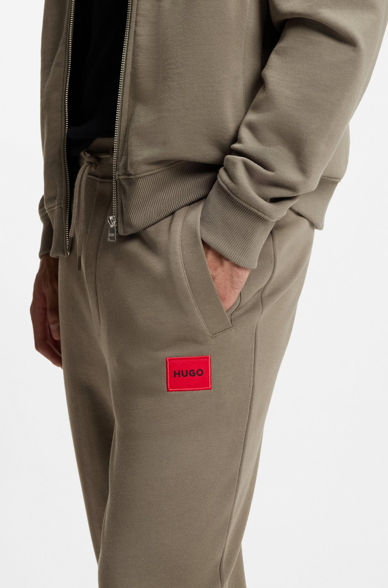 COTTON-TERRY TRACKSUIT BOTTOMS WITH LOGO LABEL 3