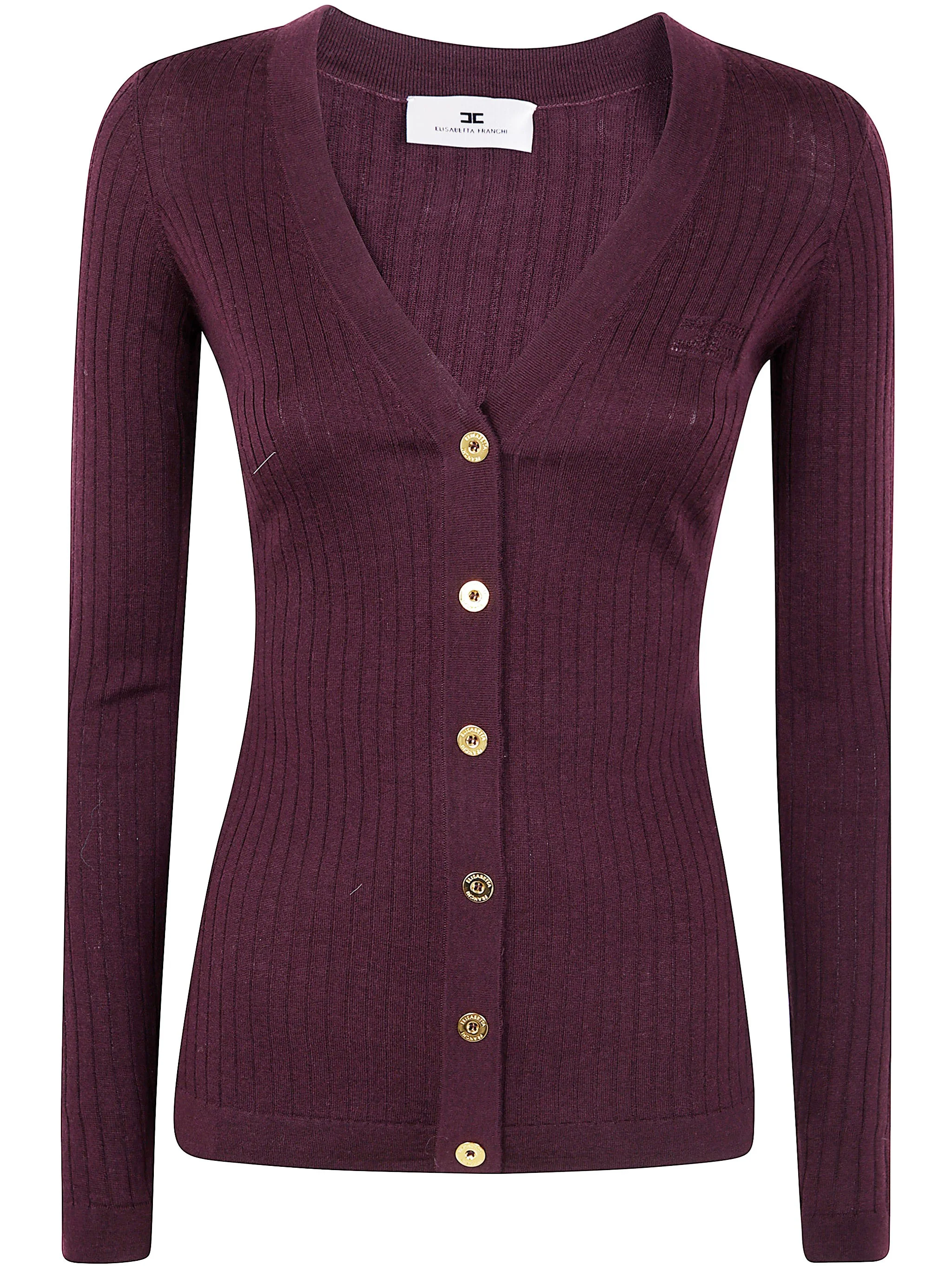 The ''TRICOT V NECK CARDIGAN'' by ELISABETTA FRANCHI is a luxurious addition to your fall-winter war - 1