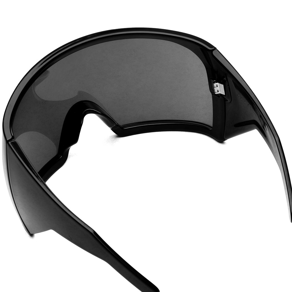 SUNGLASSES KRIESTER SHINY - BLACK TEMPLE/BLACK LENS - 3