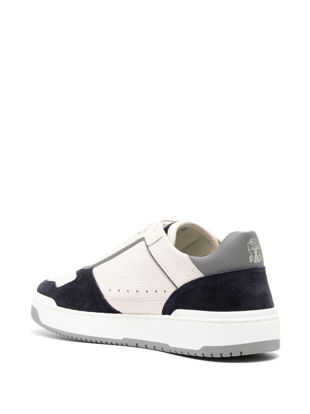 panelled low-top sneakers - 3