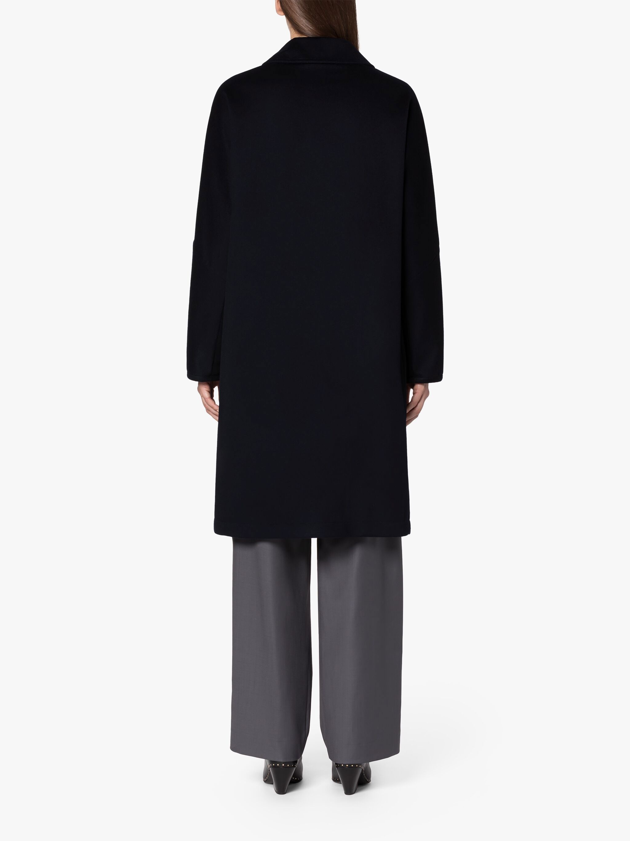 JEAN NAVY STORM SYSTEM WOOL COAT - 4