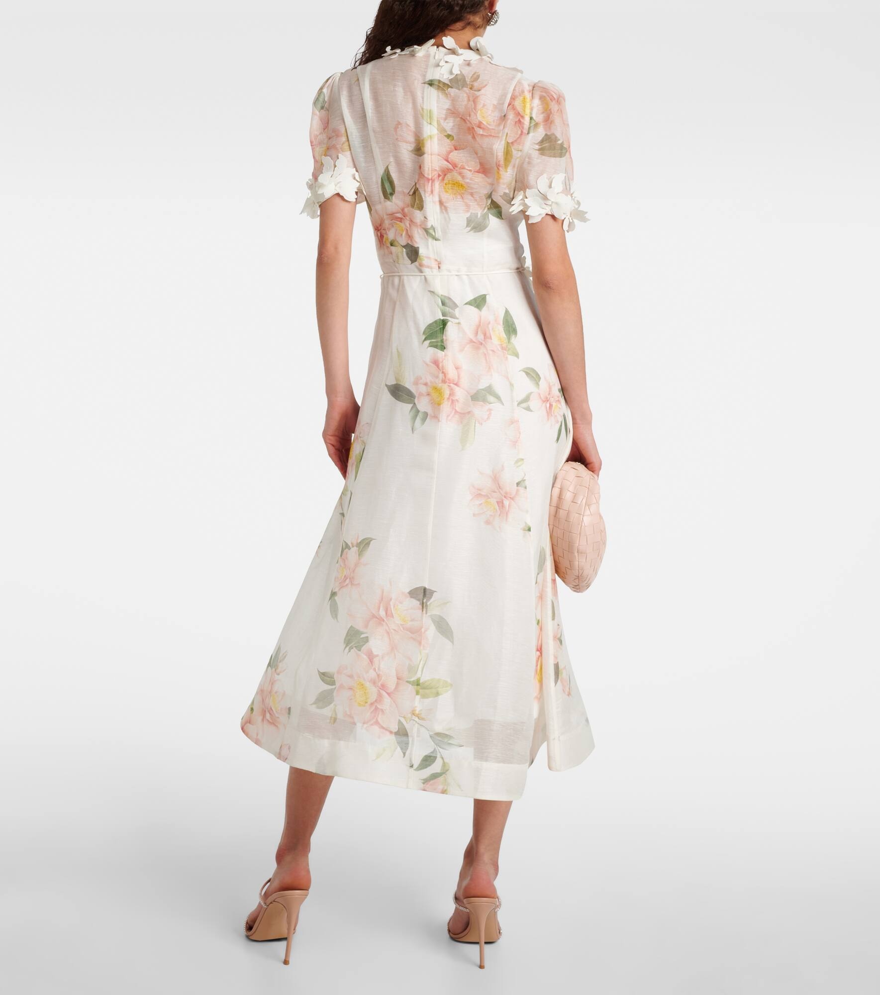 Natura Liftoff linen and silk organza midi dress - 3