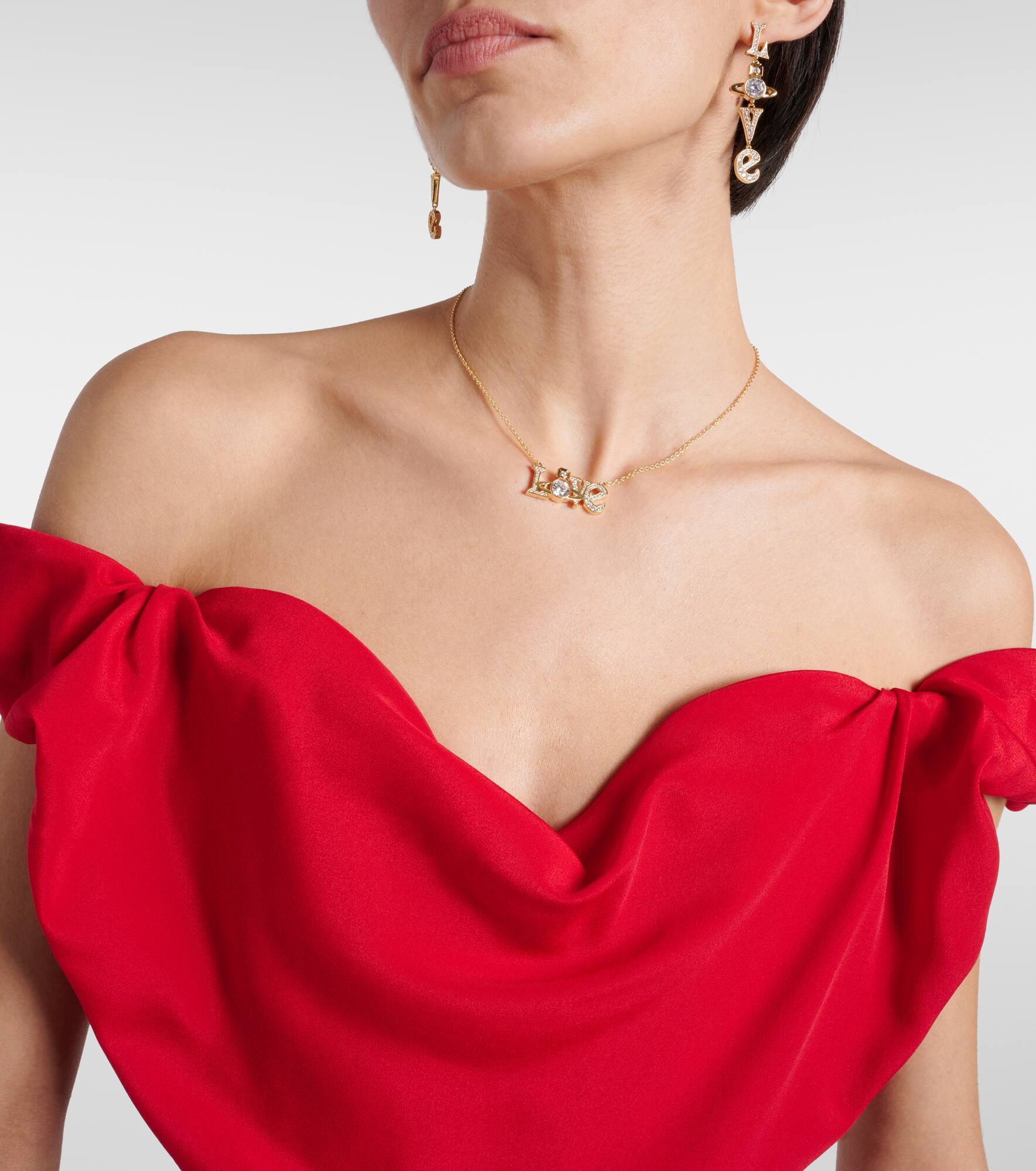 VIVIENNE WESTWOOD ネックレス Roderica crystal 894343 Vivienne Westwood Roderica crystal-embellished necklace