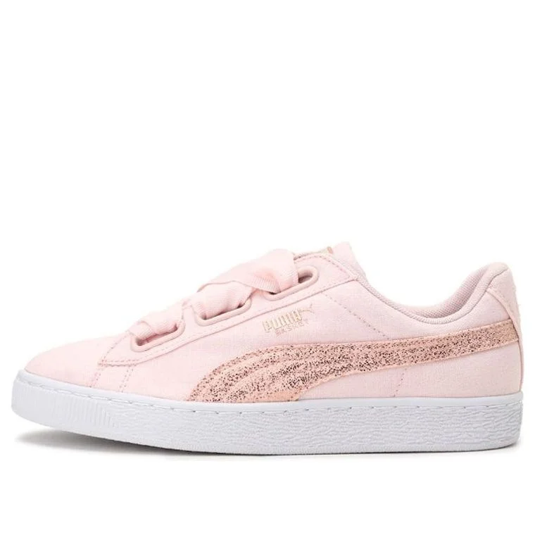 (WMNS) PUMA Basket Heart Canvas 'Pink' 366495-02 - 1