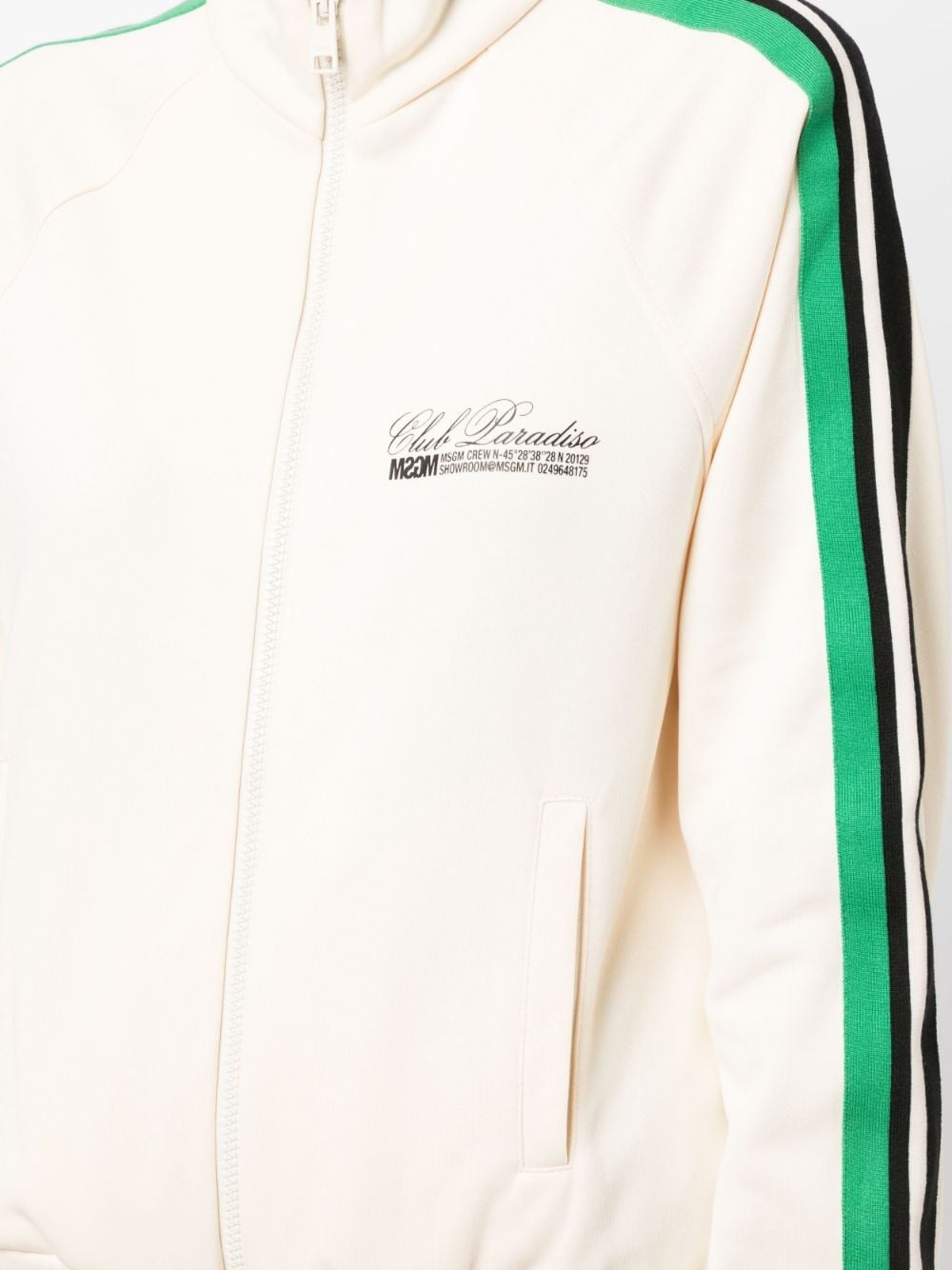 logo-print zip-up sweatshirt - 5