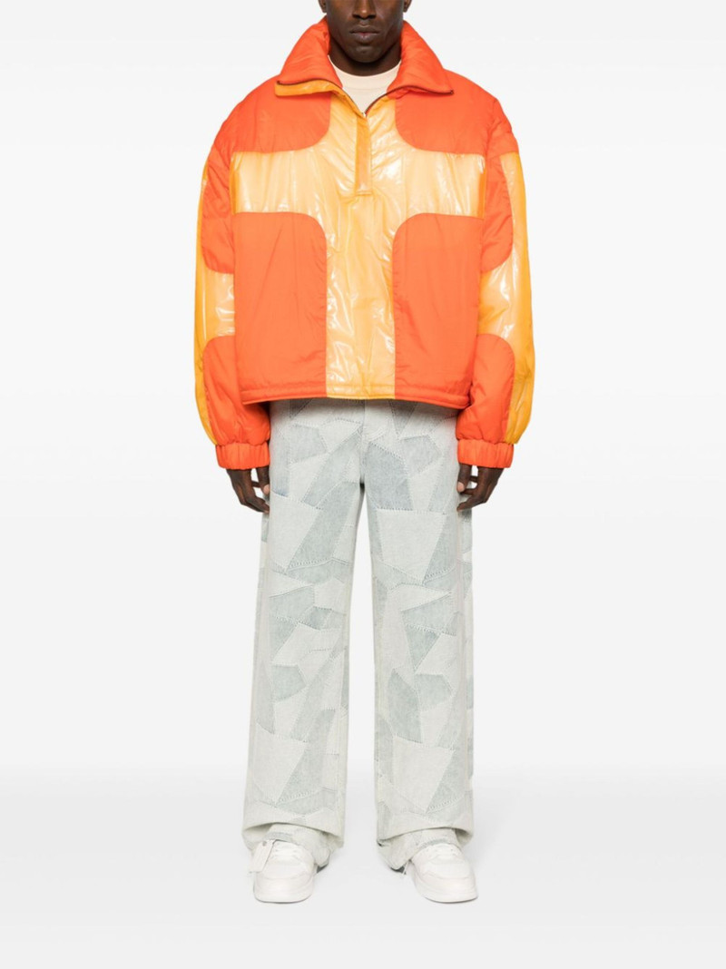 WHO DECIDES WAR high-neck padded jacket outlook