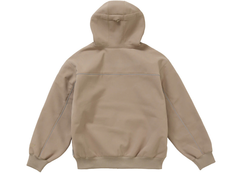 Supreme Supreme WINDSTOPPER Zip Up Hooded Sweatshirt (FW24) Taupe outlook