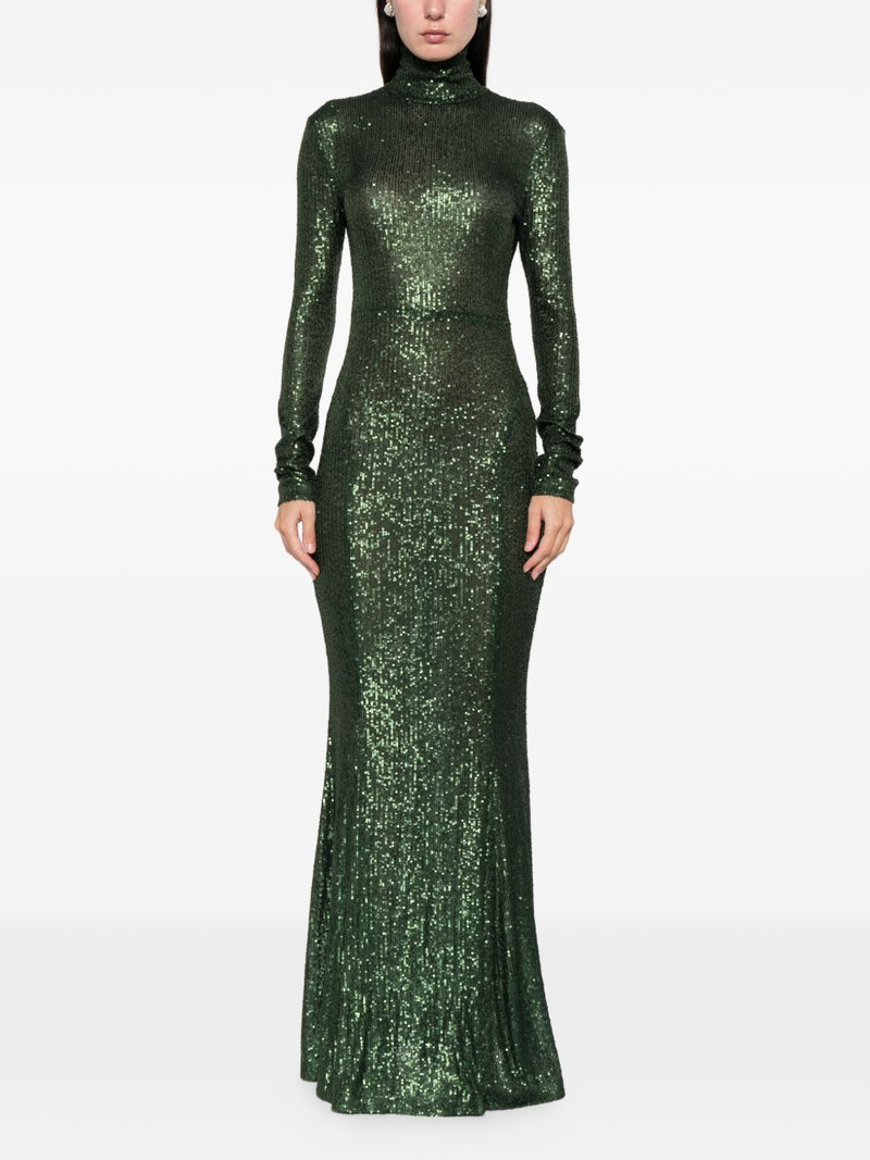 NORMA KAMALI turtleneck fishtail maxi dress outlook