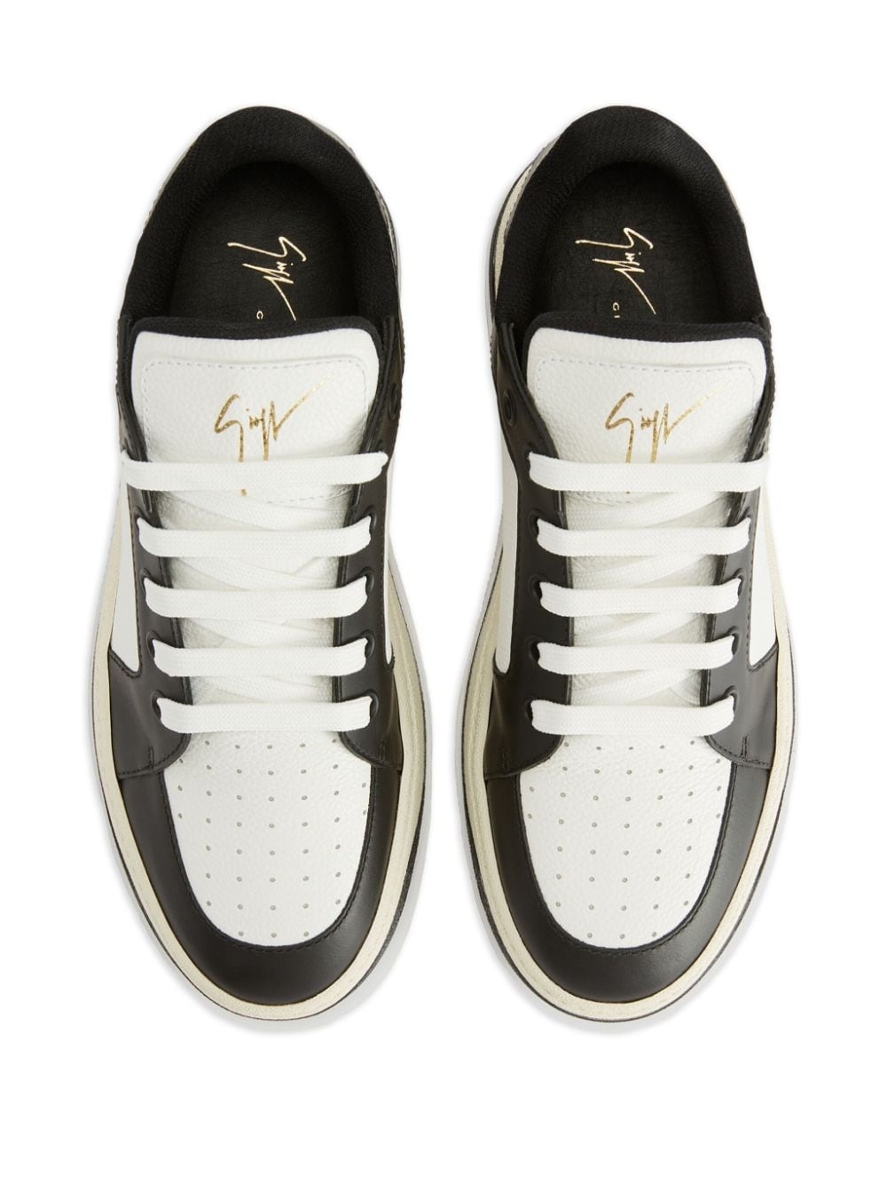 Gz94 low-top leather sneakers - 4