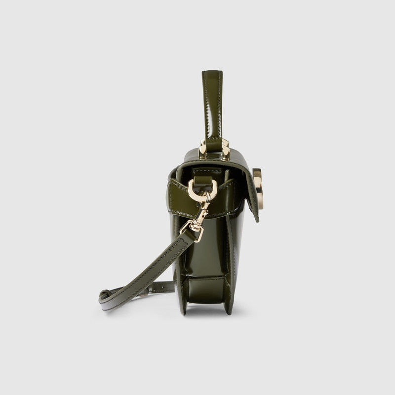 Small half-moon top handle bag 6