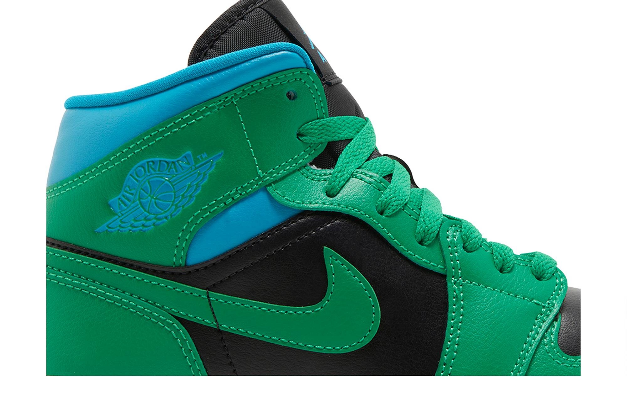 Wmns Air Jordan 1 Mid 'Lucky Green Aquatone' - 2