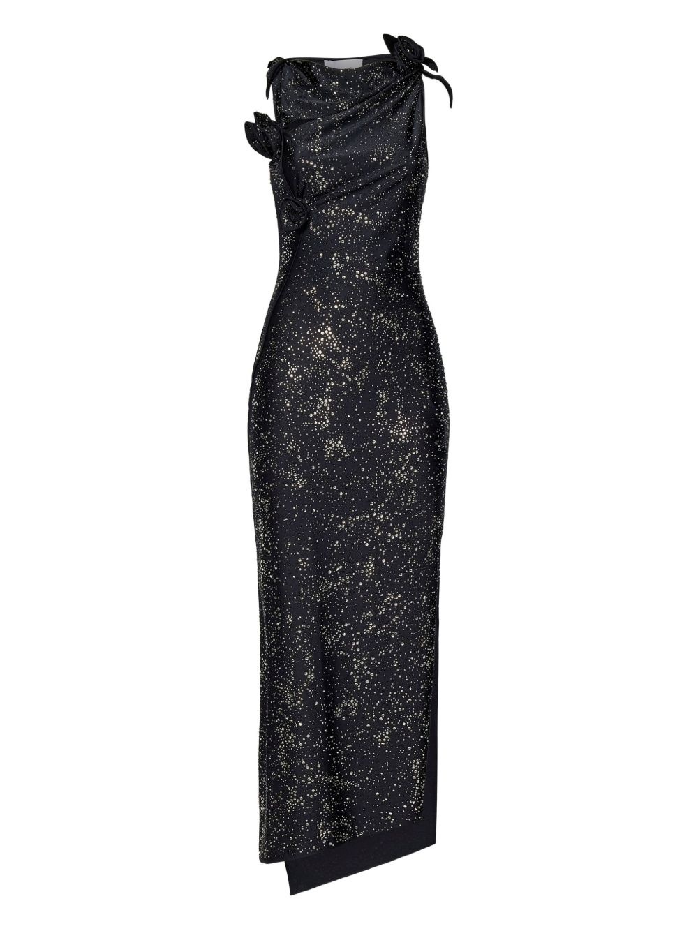 rhinestone-embellished dress - 1