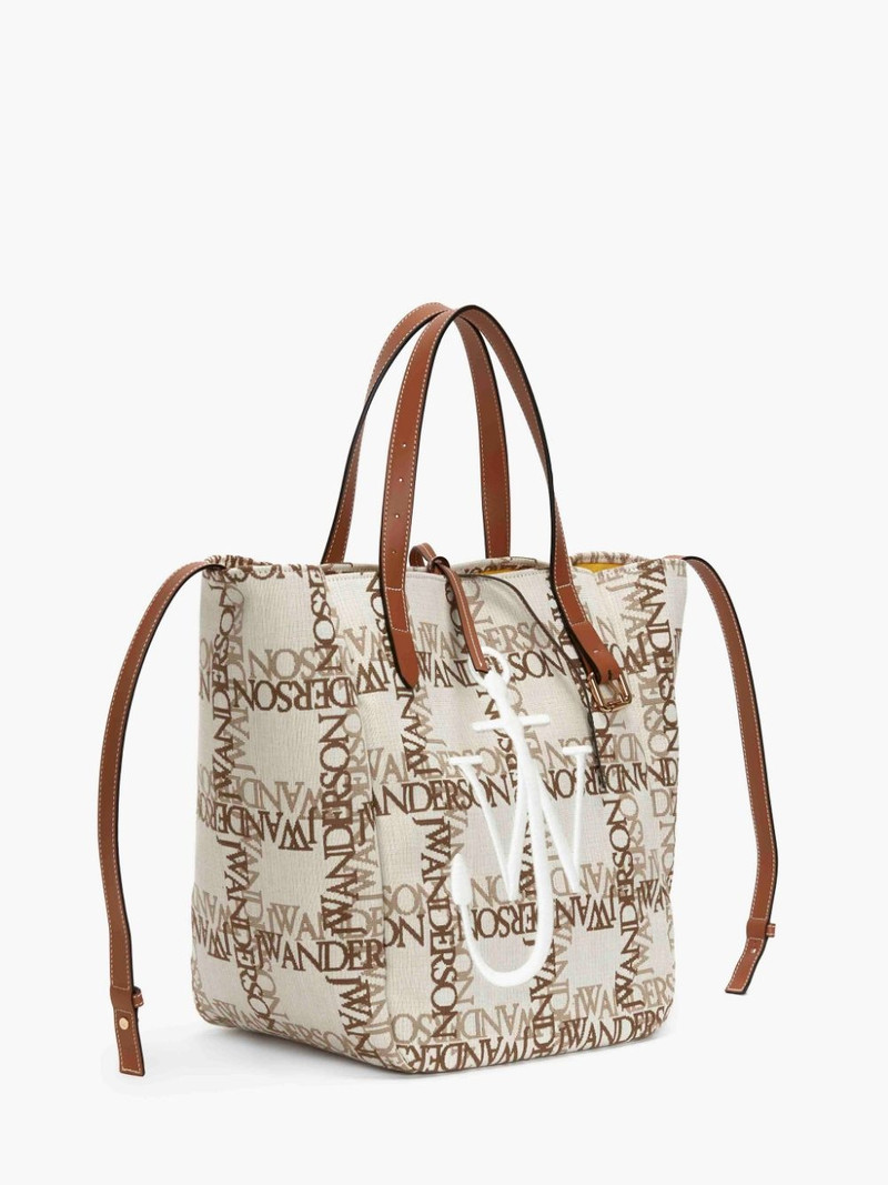 JW Anderson BELT TOTE BAG WITH LOGO GRID outlook