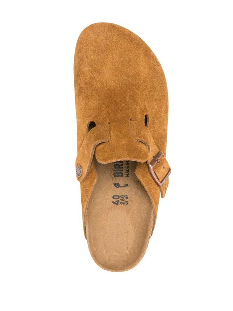 Birkenstock 보스턴 소프트 Footbed 스웨드 가죽 좁은 맞는 샌들 'Mink' 1027119 3