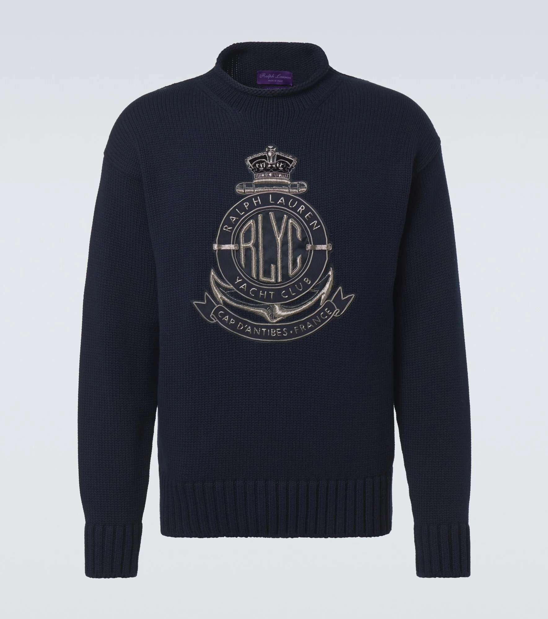 Embroidered cotton sweater - 1