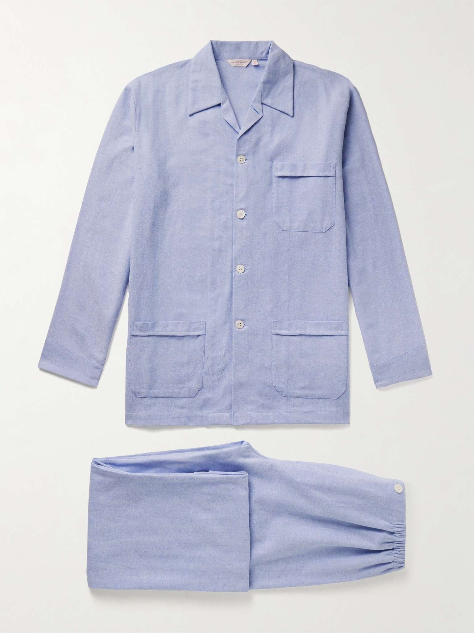 Arran Herringbone Brushed-Cotton Pyjama Set - 1