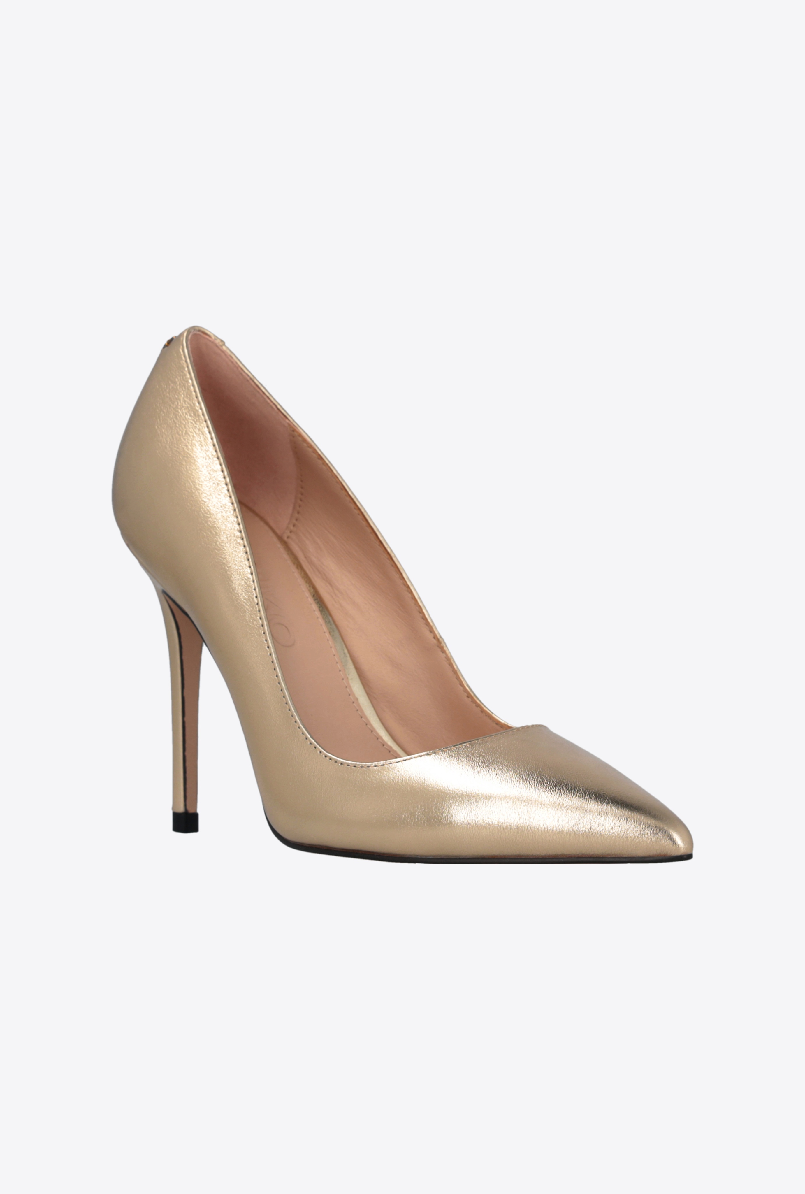 HEELED LAMINATED NAPPA LEATHER PUMPS - 2