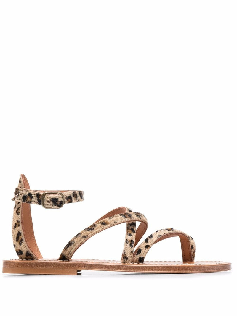 Epicure leopard-print sandals 1