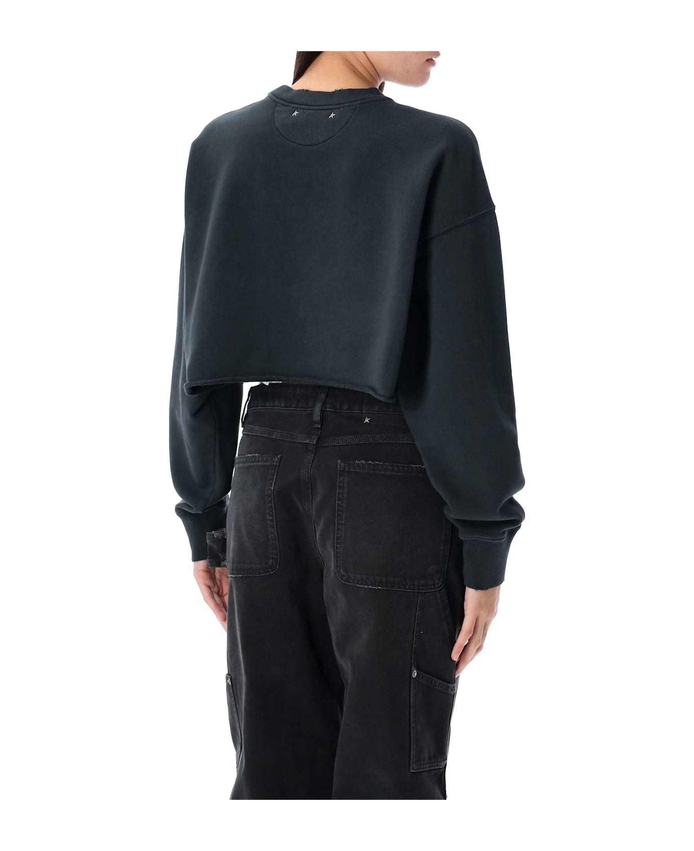 Embellished Cropped Sweatshirt - 2