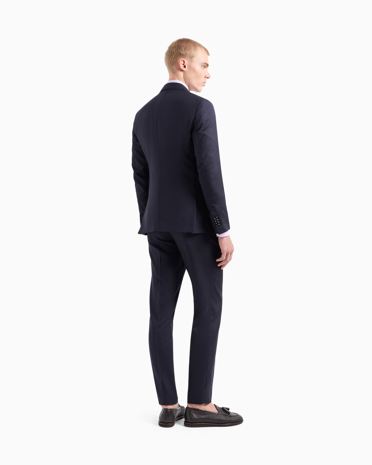 Napoli Line double-breasted cashmere and silk suit - 3