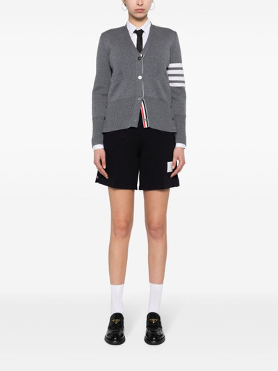 Thom Browne name-tag ribbed shorts outlook