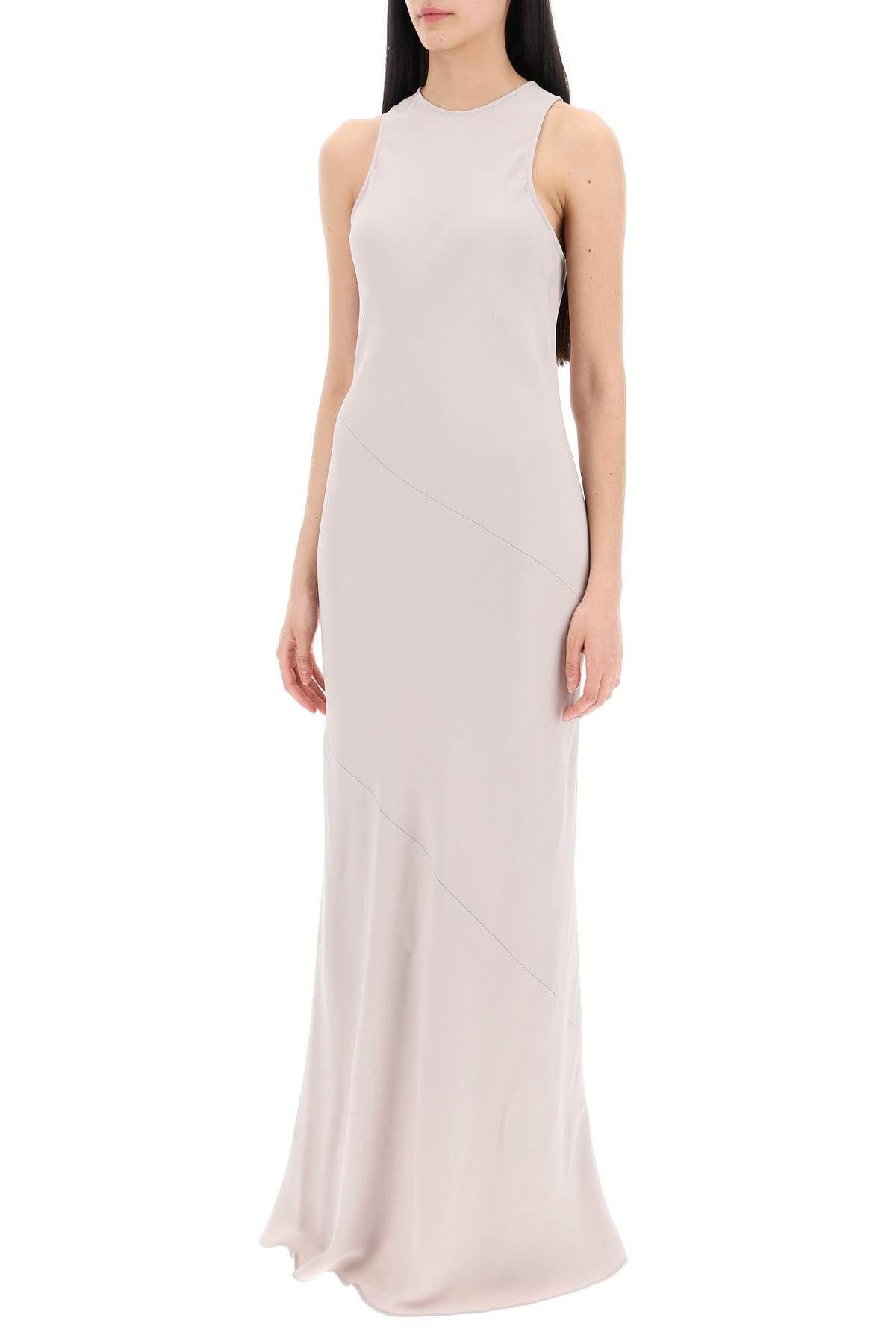 Maxi crepe dress with bias cuts Ami Alexandre Mattiussi - 5