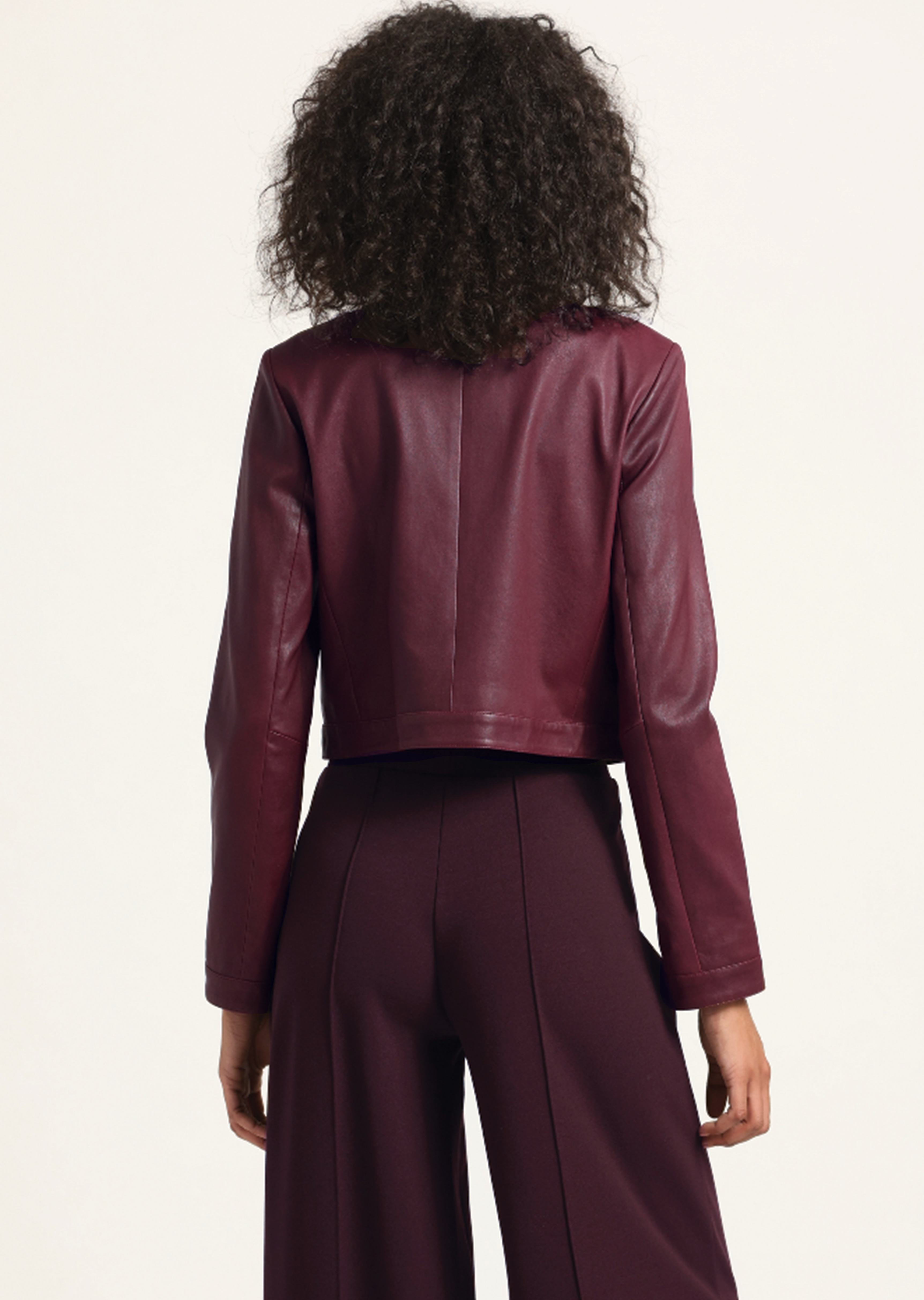 PENNY STRETCH LEATHER JACKET - 4