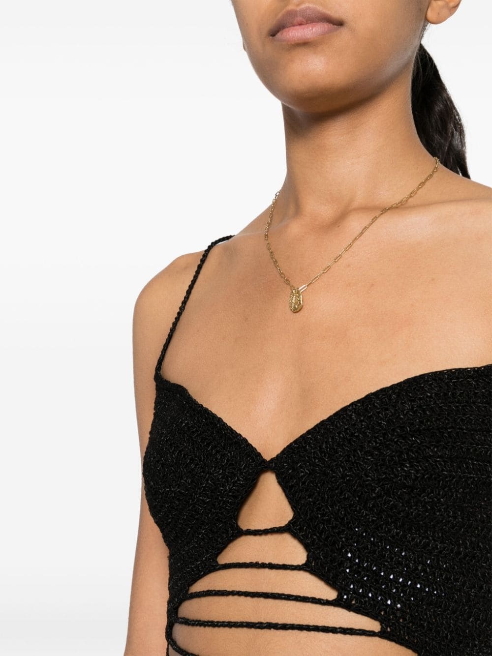 crochet cropped top - 5
