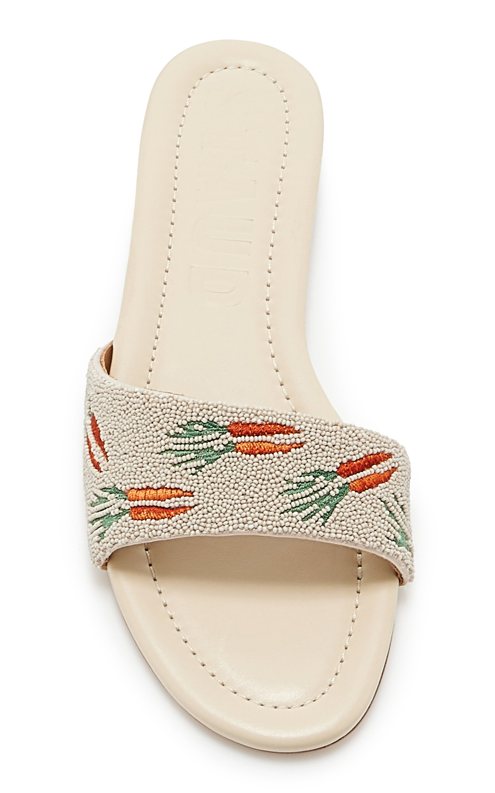 Gracie Beaded Leather Sandals ivory - 3