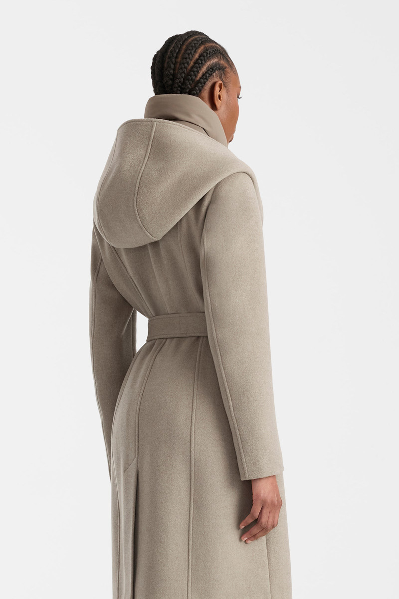SHIA-SLBZ 2-in-1 double-face wool coat with removable bib 5