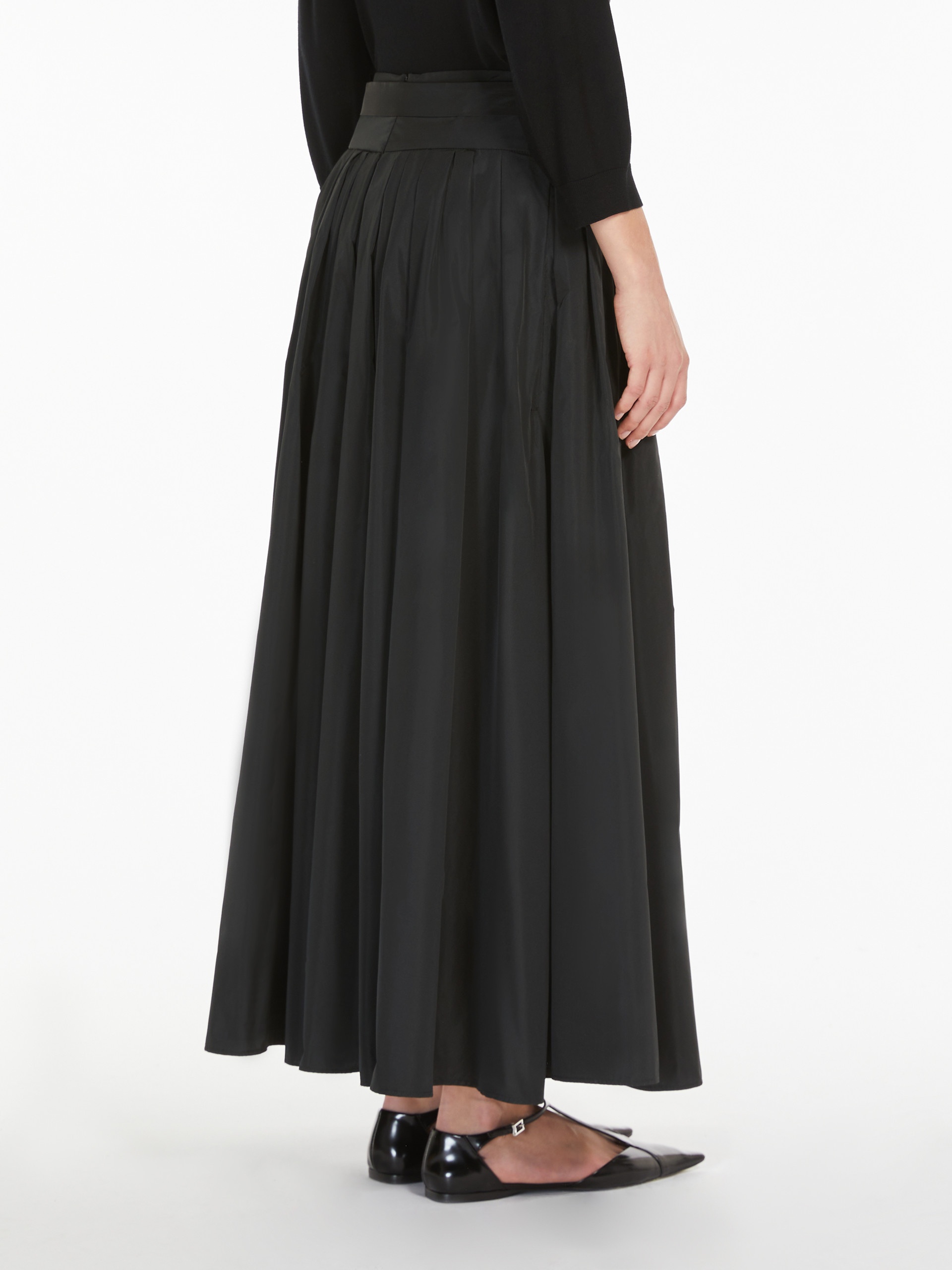 GEA Pleated water-repellent taffeta skirt - 4